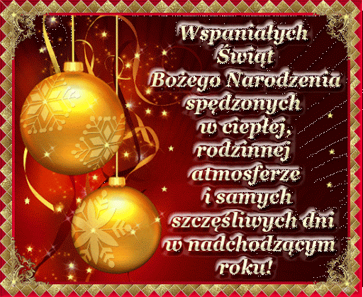 na zdjęciu karta z życzeniami świątecznymi