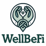 na zdjęciu logo WellBeFi dłonie splecione w literę U