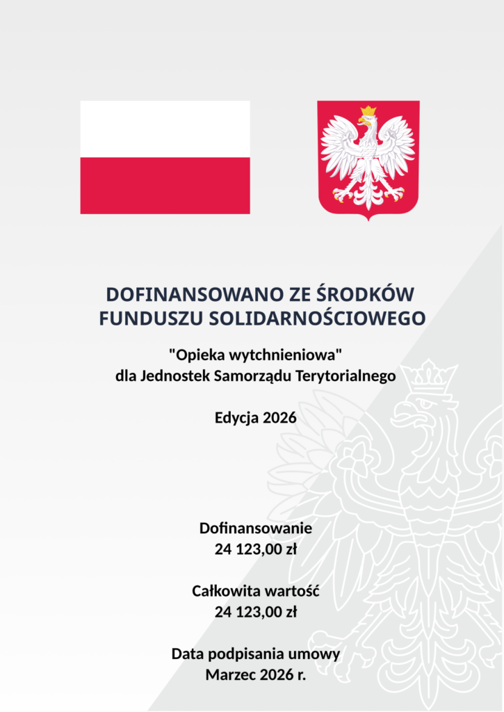 plakat informacyjny - Opieka wytchnieniowa edycja 2026, informacja o wysokości dofinansowania w 2026r
