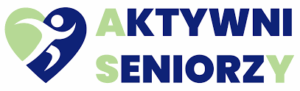 na zdjęciu logo z napisem Aktywni Seniorzy
